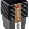 12 Kunststofftöpfe9 Cm Quadr., Schwarz -Garten Flaire Verkaufsgeschäft romberg 12 kunststofftoepfe 9 cm quadr schwarz 1 st 1506065 de