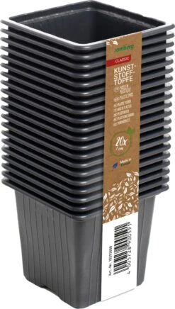 20 Kunststofftöpfe7 Cm Quadr., Schwarz -Garten Flaire Verkaufsgeschäft romberg 20 kunststofftoepfe 7 cm quadr schwarz 1 st 1664257 de