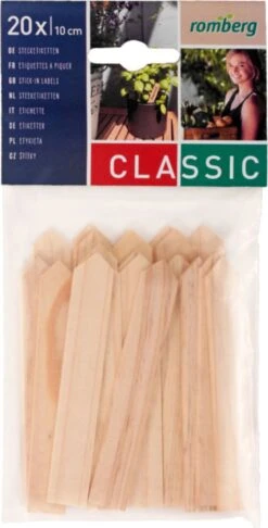 Holz-Stecketiketten 5 Holz-Stecketiketten -Garten Flaire Verkaufsgeschäft romberg holz stecketiketten 1 set 1671099 de