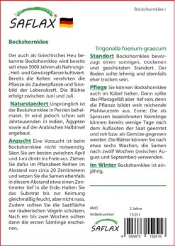 Bockshornklee -Garten Flaire Verkaufsgeschäft saflax bockshornklee 1515967 de