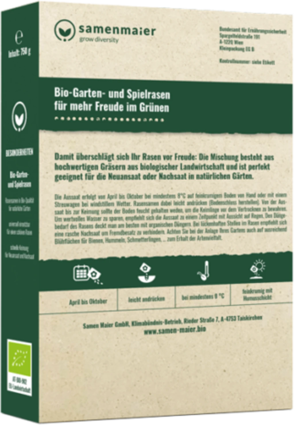 Bio Gartenrasen Purzelbaum 4 Bio Gartenrasen Purzelbaum - Image 2