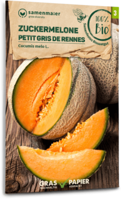 Bio Zuckermelone "Petit Gris De Rennes" 5 Bio Zuckermelone "Petit Gris De Rennes" -Garten Flaire Verkaufsgeschäft samen maier bio zuckermelone petit gris de rennes 1673008 de