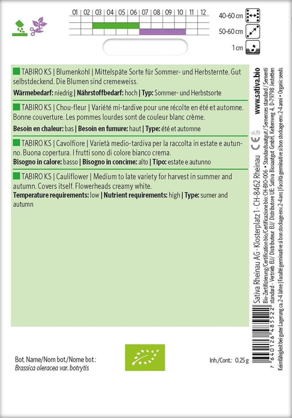 Bio Blumenkohl "Tabiro KS" 4 Bio Blumenkohl "Tabiro KS" – Bild 2
