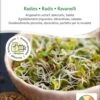 Bio Keimsprossen "Radies" -Garten Flaire Verkaufsgeschäft sativa bio keimsprossen radies 1683194 de
