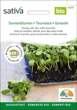 Bio Keimsprossen "Sonnenblumen" -Garten Flaire Verkaufsgeschäft sativa bio keimsprossen sonnenblumen 1683182 de