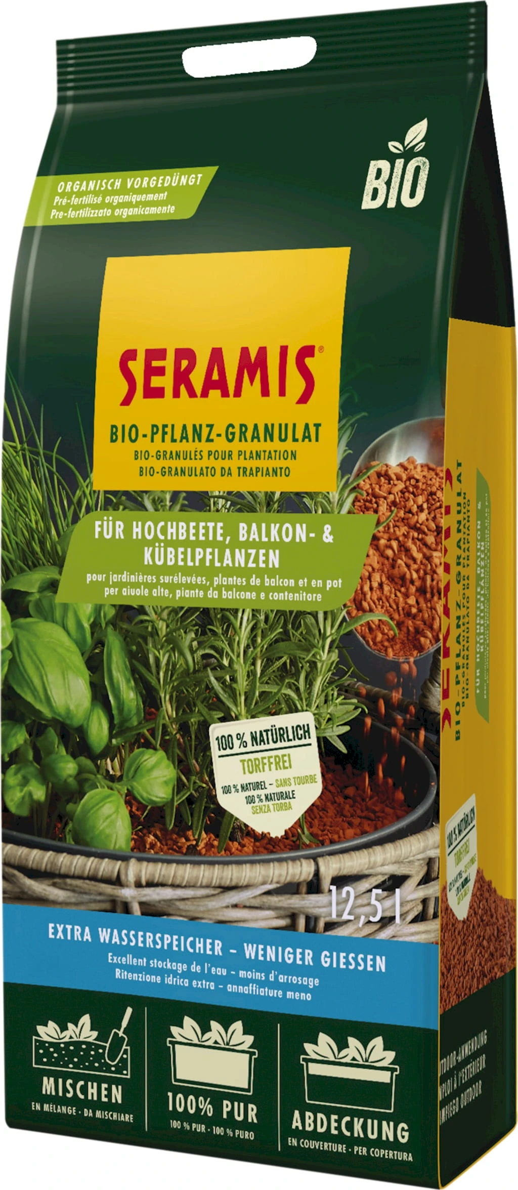 Bio-Pflanz-Granulat Für Hochbeete, Balkon- & Kübelpflanzen, 12,50 L 3 Bio-Pflanz-Granulat Für Hochbeete, Balkon- & Kübelpflanzen, 12,50 L