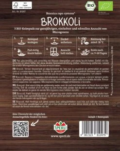 Bio Microgreen-Pads Brokkoli -Garten Flaire Verkaufsgeschäft sperli bio microgreen pads brokkoli 1562848 de