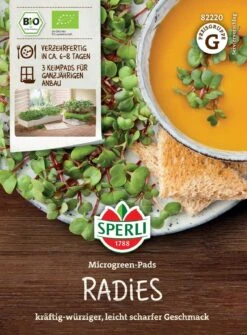 Bio Microgreen-Pads Radies 5 Bio Microgreen-Pads Radies -Garten Flaire Verkaufsgeschäft sperli bio microgreen pads radies 1562276 de
