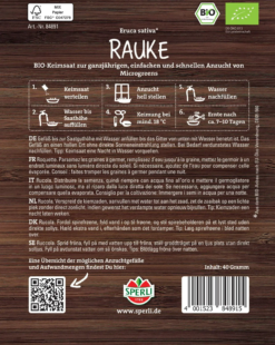 Bio Microgreen-Saat "Rauke" -Garten Flaire Verkaufsgeschäft sperli bio microgreen saat rauke 1385066 de